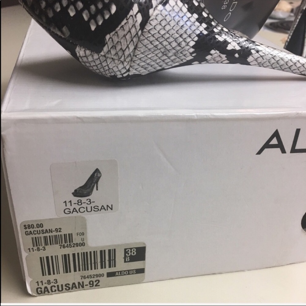 Aldo Gacusan Stunning Snake Pattern Heels - Picture 3 of 8